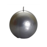 Silver Ball Candle - Medium