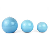 Light Blue Ball Candle - Small