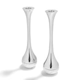 Coluna Dual Candleholders Marble & Silver (Set of 2)