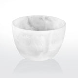 Deep Bowl - Medium White Swirl