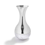 Coluna Dual Vase - Marble and Silver