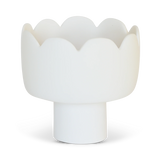 FLEUR Small Footed Bowl - White
