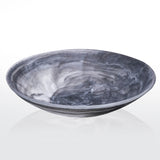 Flat Bowl - XL Black Swirl