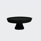 Footed Cake Stand - Medium Solid Black