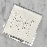 Good People Cocktail Napkin Hostess Set