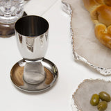 Coluna Kiddush Cup - Marble and Silver