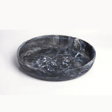 Round Platter - Medium Black Swirl