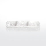 Everyday 3 Part Tray Medium - White Swirl
