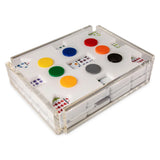 Mexican Train Dominoes Set - White
