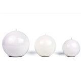 White Ball Candle - Medium